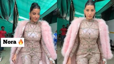 Nora Fatehi Looks Majestic In Dazzling Embellished Ensemble