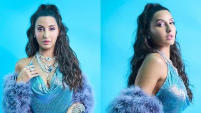 Nora Fatehi Turns Up The Glamour In Plunging Top And Unbuttoned Denim; See Pics