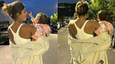 Priyanka Chopra With Daughter Malti Marie ‘Look For Super Moon’ On London Streets