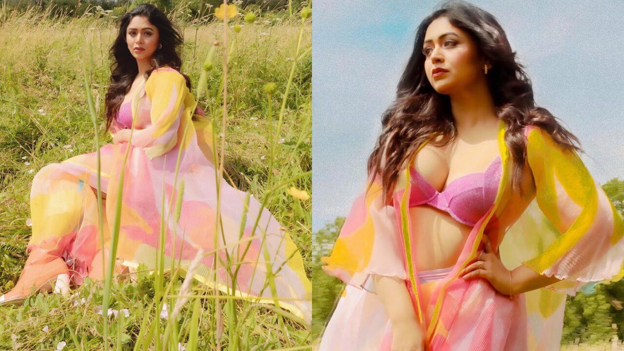 Ritabhari Chakraborty pens fashion fairytale in rainbow hued co-ords and pink bralette, see pics 845811