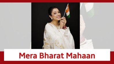 Rupali Ganguly Holds Aloft The Indian Flag; Says Mera Bharat Mahaan