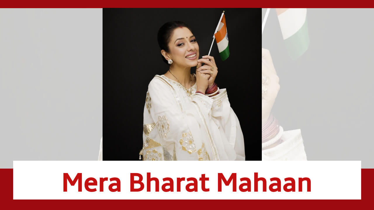 Rupali Ganguly Holds Aloft The Indian Flag; Says Mera Bharat Mahaan 843611