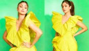 Shilpa Shetty Exudes Effortless Charm In Yellow Ruffle Trail Gown And Bold Shoulders
