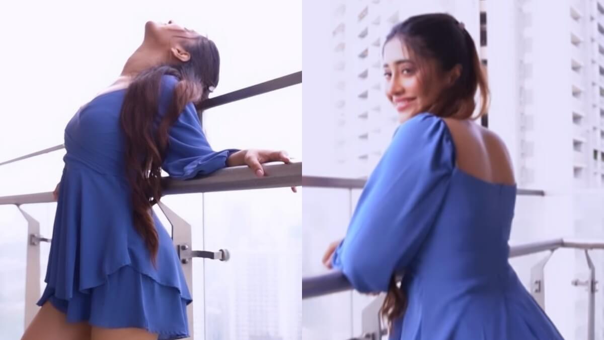 Shivangi Joshi looks adorable in blue flared mini dress, watch 846167