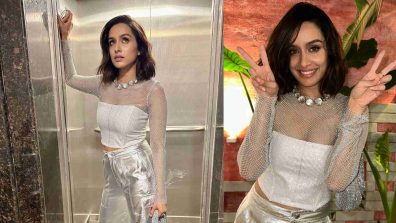 Shraddha Kapoor’s Metallic Glam In Silver Pants And Netted Mesh Top Is Wreaking Havoc On Internet