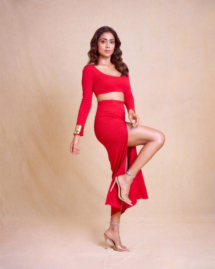Shriya Saran Looks Spectacular In Body Hugging Red Dress; See Pics 840882