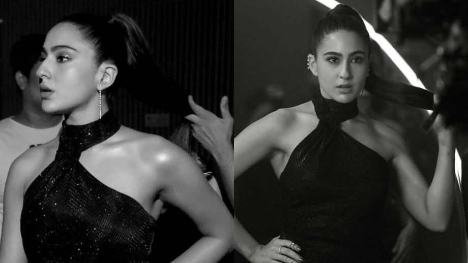 Sneak Peek Into Sara Ali Khan's 'Flashy' Glamour In Monochrome Set 844349