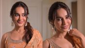 Surbhi Jyoti radiates elegance in peachy orange embellished salwar suit