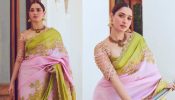 Tamannaah Bhatia blends tradition in golden embroidered saree, see pics