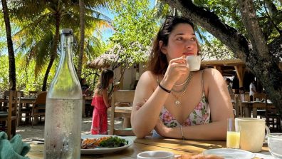 Tamannaah Bhatia goes on a coastal escapade in pink swimsuit, see pics