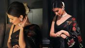 Tara Sutaria stuns in a gorgeous floral black saree, see pics
