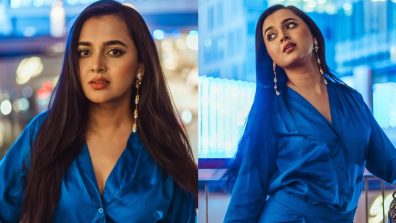 Tejasswi Prakash ‘Blue-ming’ In Classy Couture; See Pics