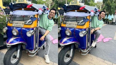 TMKOC star Raj Anadkat goes on a day out in an autorickshaw, see viral pics