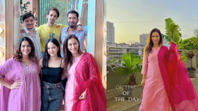 TMKOC’S Sunayana Fozdar Looks Pretty In Pink Ethnicity, Poses With Her Squad