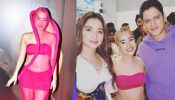 Urfi Javed Looks Jaw-dropping In Hot Pink Net Dress For 'Aakhri Sach' Screening, Poses With Tamannaah Bhatia And Others 845303