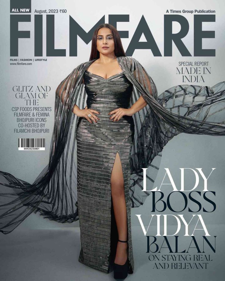 Vidya Balan’s glam high-thigh slit bodycon gets a metallic smear, see pics 844228