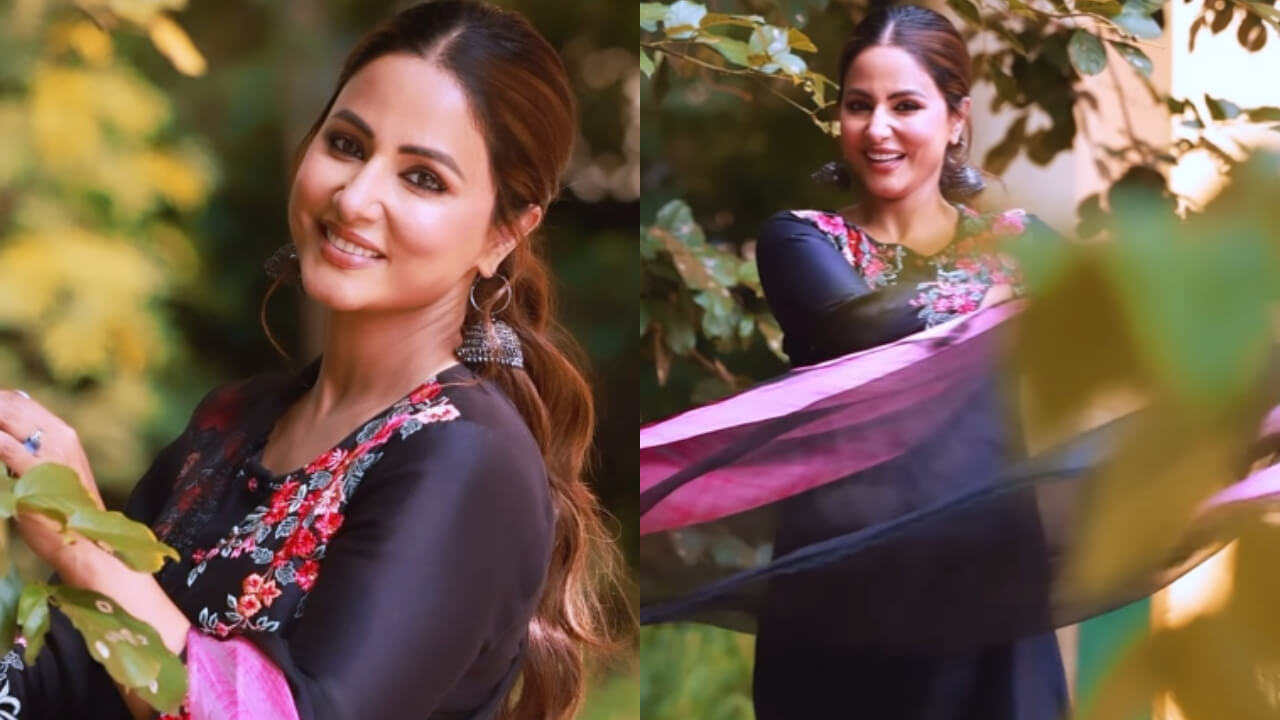 Watch: Hina Khan Blooms Like Butterfly In Floral Salwar Suit 843002