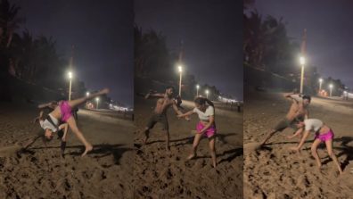 Watch: Nia Sharma’s Thrilling Beach Activity Amidst The Rain