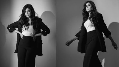 Watch: Shweta Tiwari Goes Bossy In Black And White Pantsuit