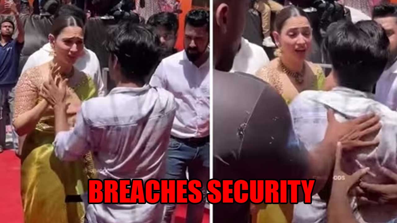 Watch Video: Tamannaah Bhatia's fan breaches security to meet her at an event 841460