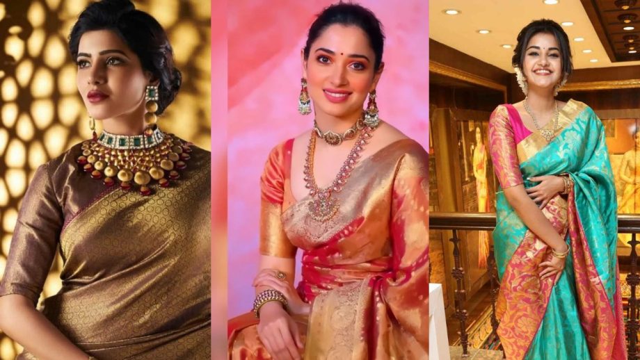 3 must-have silk saree blouse designs: Take cues from Tamanna Bhatia, Samantha Ruth Prabhu and Anupama Parameswaran 853675