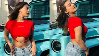 Aashika Bhatia spells chic in red crop top and denim mini skirt, see pics