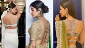 Alia Bhatt, Kriti Sanon and Janhvi Kapoor ooze with glam in these blouse back designs
