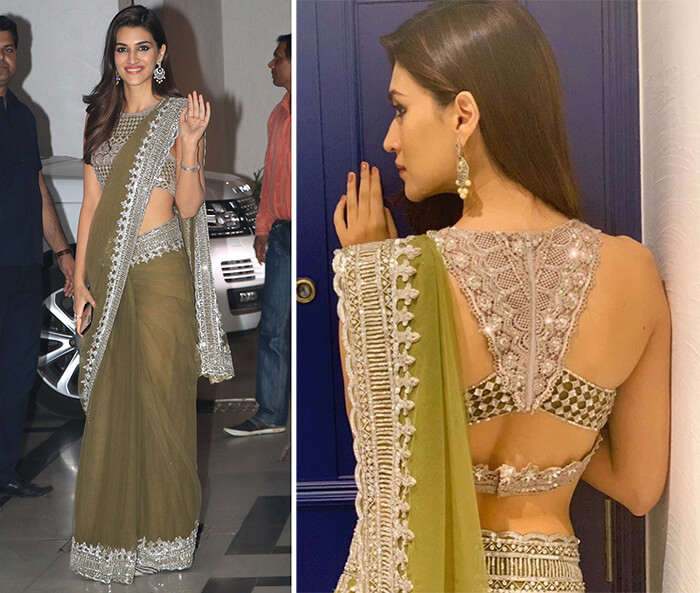 Alia Bhatt, Kriti Sanon and Janhvi Kapoor ooze with glam in these blouse back designs 854439