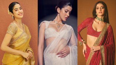 Ananya Panday, Janhvi Kapoor, And Shanaya Kapoor: Gen-z blouse designs to pair your modern sarees [In Photos]