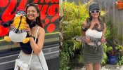 Anushka Sen takes an all-America stroll in blue bralette and ripped denim jeans, take cues