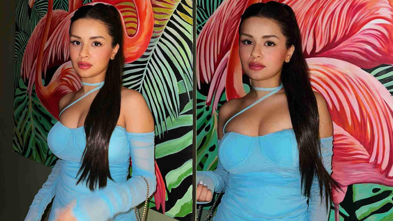 Avneet Kaur is the new Elsa in town in a corset off-shoulder blue mini-ensemble 848447