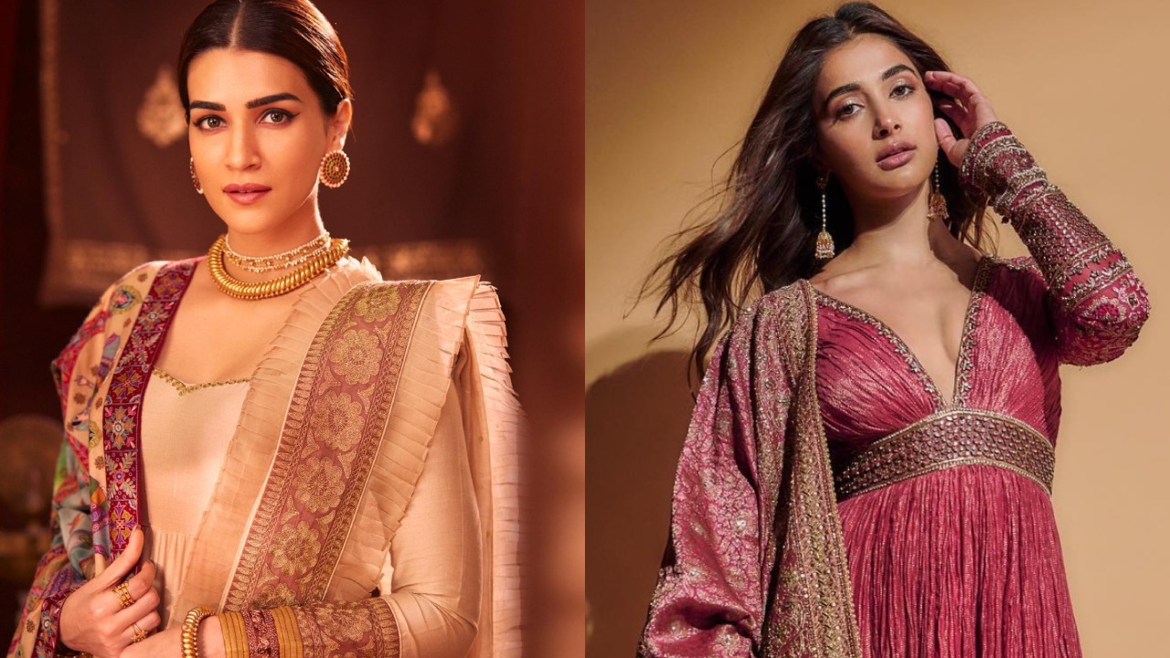 Beauties in Anarkalis! Style your ethnic suits like Kriti Sanon and Pooja Hegde [Photos] 854119