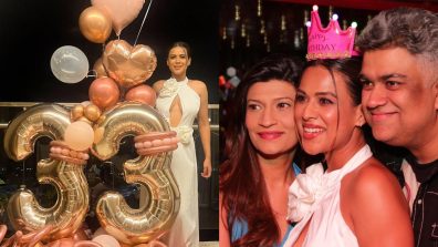 Birthday Girl Nia Sharma Raises Temperature In Jaw-dropping White Plunging Gown, See Photos