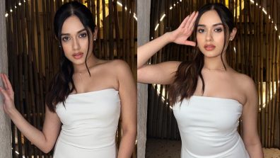 Bold Photoshoot! Jannat Zubair goes sultry in off-shoulder white bodycon