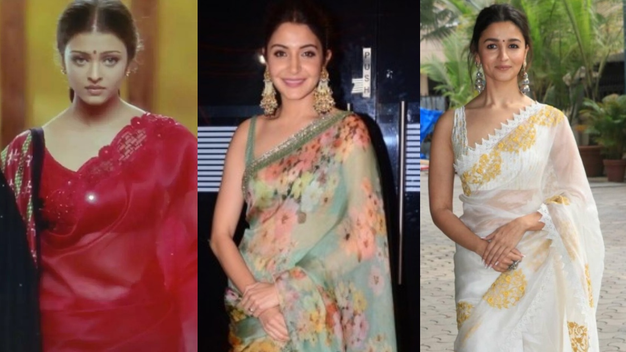 Bollywood's Organza Saree Sirens: Aishwarya Rai, Alia Bhatt, Anushka Sharma [Photos] 856473