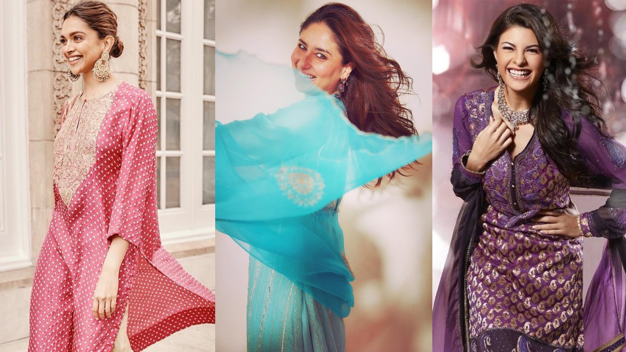 Check how Deepika Padukone, Kareena Kapoor and Jacqueliene Fernandez are beating traditional glam in salwar suits 854724
