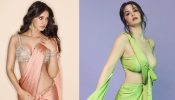 Disha Patani And Giorgia Andriani Slay In Satin Saree With Plunge-neck Blouse Design, See Photos 855917