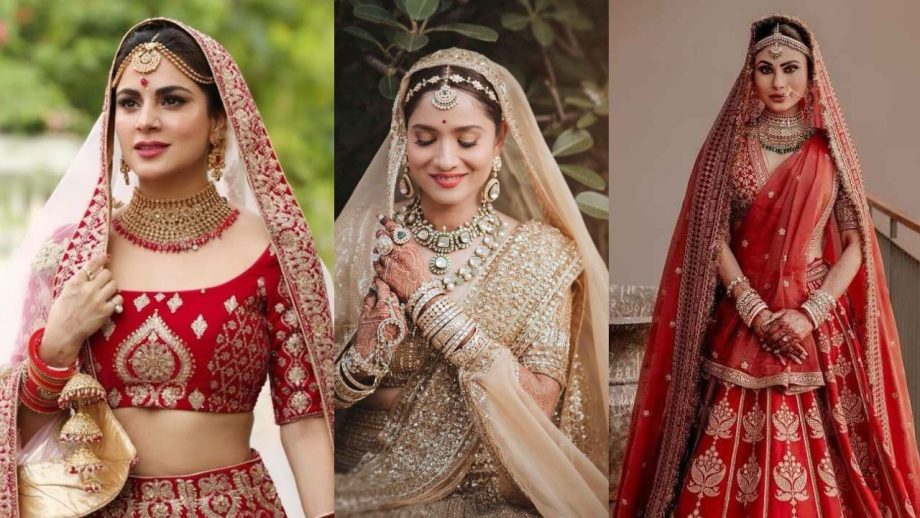 Dreamy Bridal Poses Inspiration Ft. Ankita Lokhande, Mouni Roy, And Shraddha Arya 853629