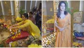 Ganpati Bappa Morya: Shraddha Kapoor and Ananya Panday seek blessings, look gorgeous in yellow salwar suits