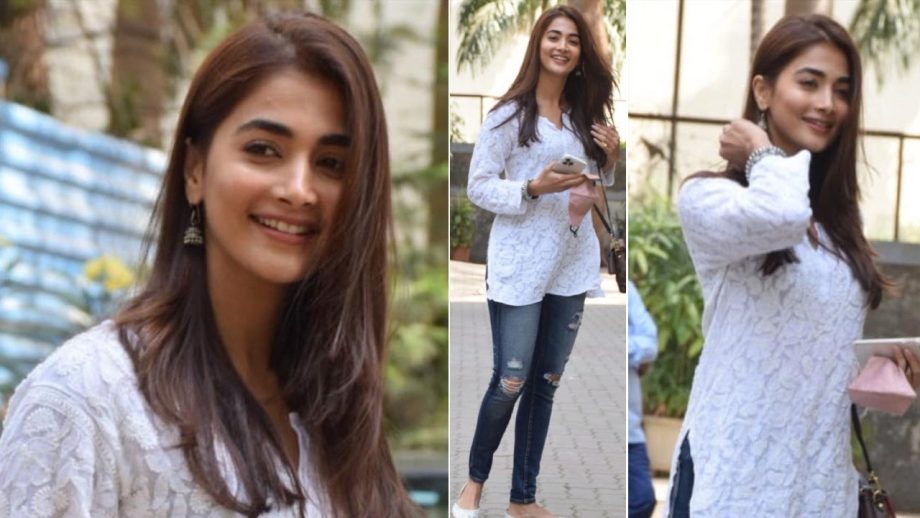 Get ready with Kajal Aggarwal, Pooja Hegde and Rashmika Mandanna in chikankari kurtis [Photos] 856705