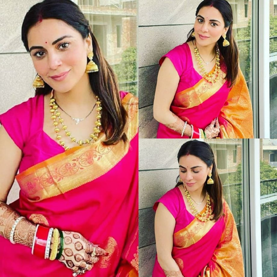 Give your Banarasi saree a fresh take! Cues from Shraddha Arya, Shweta Tiwari and Shivangi Joshi 855447