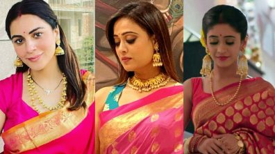 Give your Banarasi saree a fresh take! Cues from Shraddha Arya, Shweta Tiwari and Shivangi Joshi