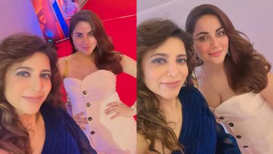 Gorgeous beauties! Shraddha Arya and Neha Adhvik Mahajan’s glam bold picks stand out for evening parties