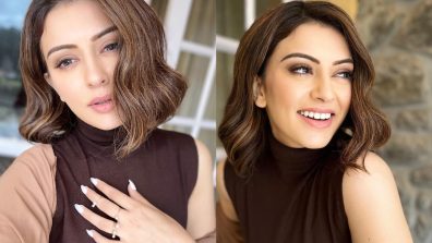 Hansika Motwani’s Turtle Neck Crop Top And Long Knitted Skirt With Silk Jacket Are Trendy Autumn Fashion, See Photos