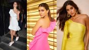 In Photos! Janhvi Kapoor, Kriti Sanon and Disha Patani get the preppy quotient perfect in one shoulder dresses