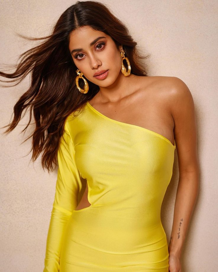 In Photos! Janhvi Kapoor, Kriti Sanon and Disha Patani get the preppy quotient perfect in one shoulder dresses 852952