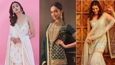 Infuse your wardrobe with Alia Bhatt, Deepika Padukone and Kriti Sanon’s sharara sets