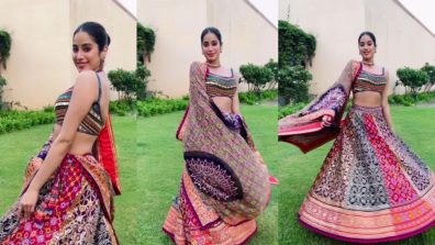 Janhvi Kapoor’s heavy embroidered lehenga choli design can be your go-to festive staple