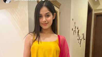 Jannat Zubair Blooming In Sunshine Yellow Kurta, Pajama, And Red Dupatta, See Here