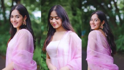 Jannat Zubair Wows In Soft Pink Anarkali Set With Statement Jhumkas And Jutis, Watch